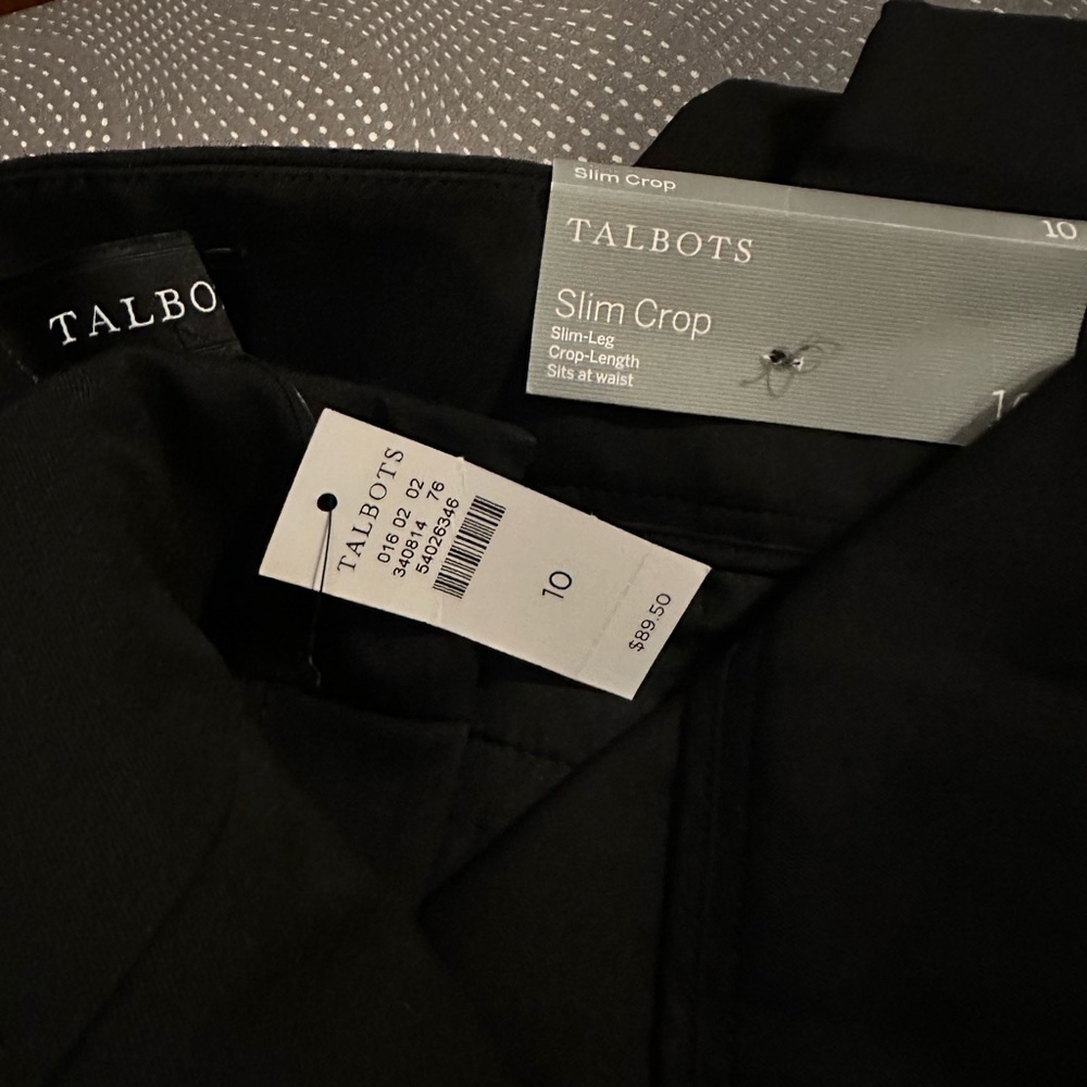 Talbots slim-leg crop capris Size 10 NWT